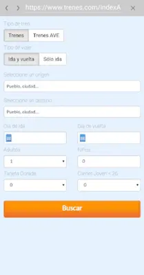 Trenes.com Billetes tren y AVE android App screenshot 4